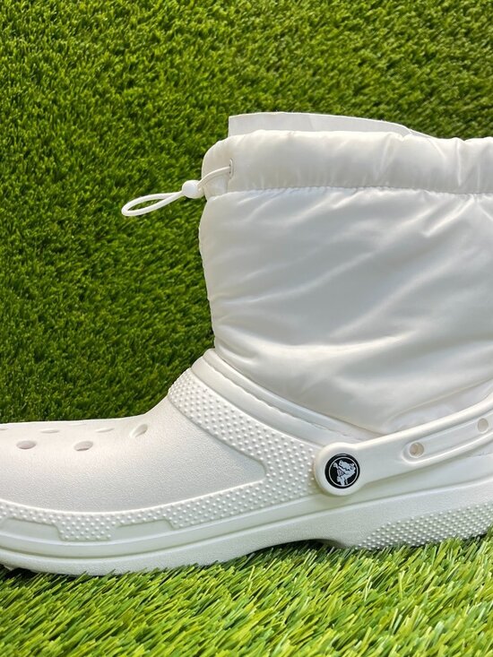 Crocs Classic Lined Neo Puff Mens Size 10 White Outdoor Pull On Boots Shoes main image 10